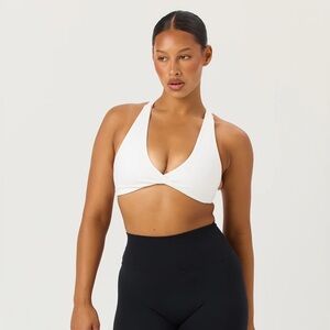 CSB Sierra White Halter Sports Bra - NWT